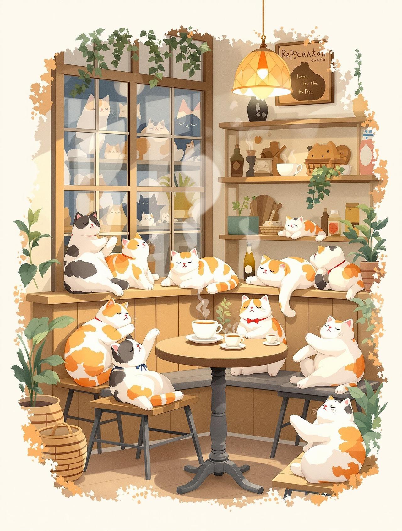 红果官网 治愈日常 - 猫咪咖啡馆日记
